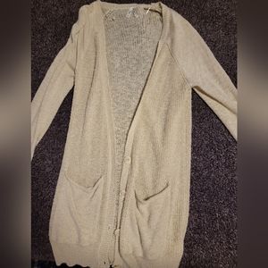 Mudd cream button up cardigan